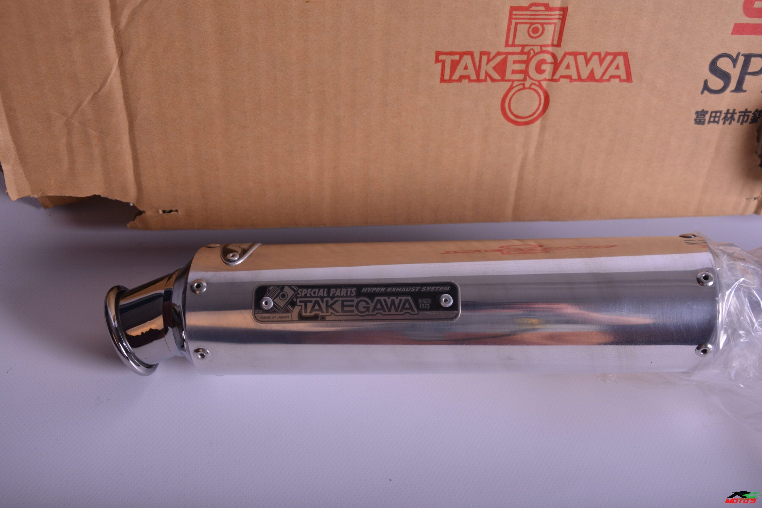 Takegawa down muffler chrome plated - 04-02-241